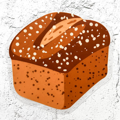 Loaf of bread vinyl sticker by Simpliday Paper, Olga Nagorna.