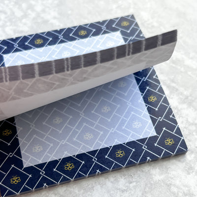 Write your daily notes on the colorful Midnight Bee sheets. These little notepads pair well with our Simpliday Paper notebooks and other stationery products.
