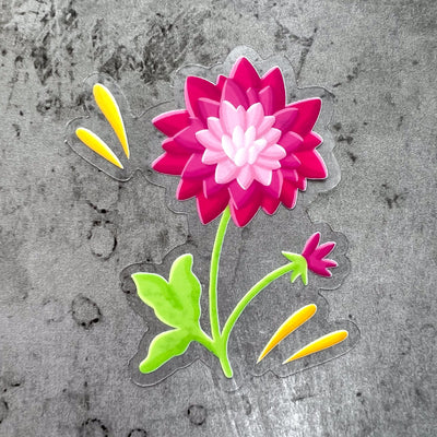 Flower stickers, college stickers, MacBook stickers, nature stickers, calendar stickers, plants stickers, sticker for mom, waterproof stickers