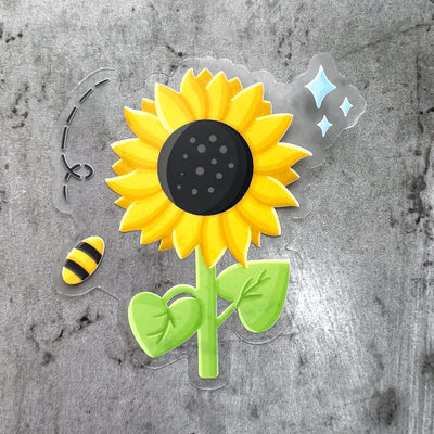 Flower stickers, college stickers, MacBook stickers, nature stickers, calendar stickers, plants stickers, sticker for mom, waterproof stickers