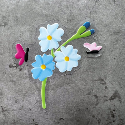 Flower stickers, college stickers, MacBook stickers, nature stickers, calendar stickers, plants stickers, sticker for mom, waterproof stickers