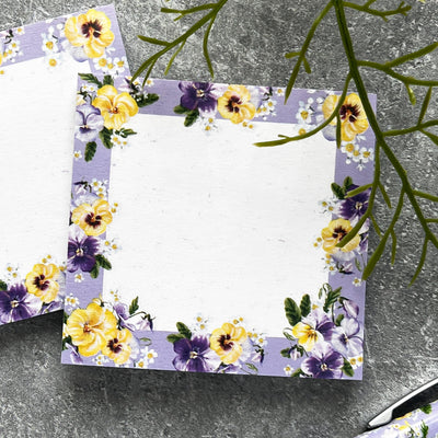 Pansy Posies Sticky Notes