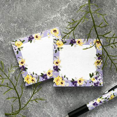 Pansy Posies Sticky Notes