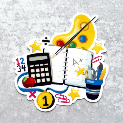 School stickers, college stickers, MacBook stickers, nature stickers, calendar stickers, plants stickers, sticker for mom, waterproof stickers