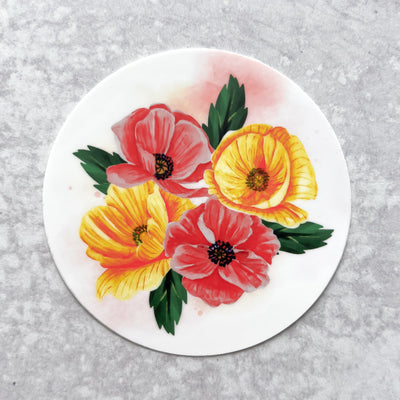 Flower stickers, college stickers, MacBook stickers, nature stickers, calendar stickers, plants stickers, sticker for mom, waterproof stickers