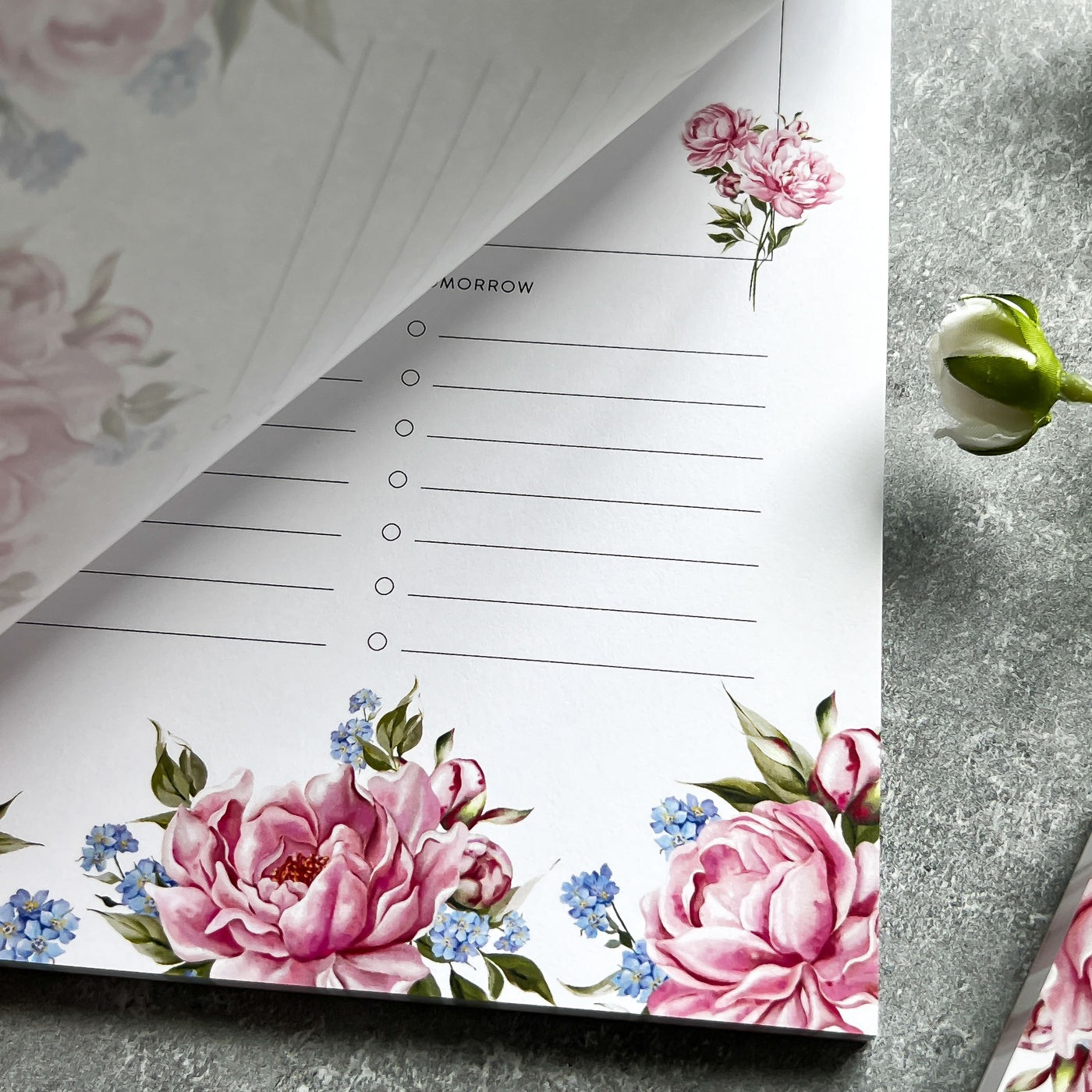 Pink Peony Planner Notepad