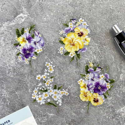 Purple Pansy Sticker