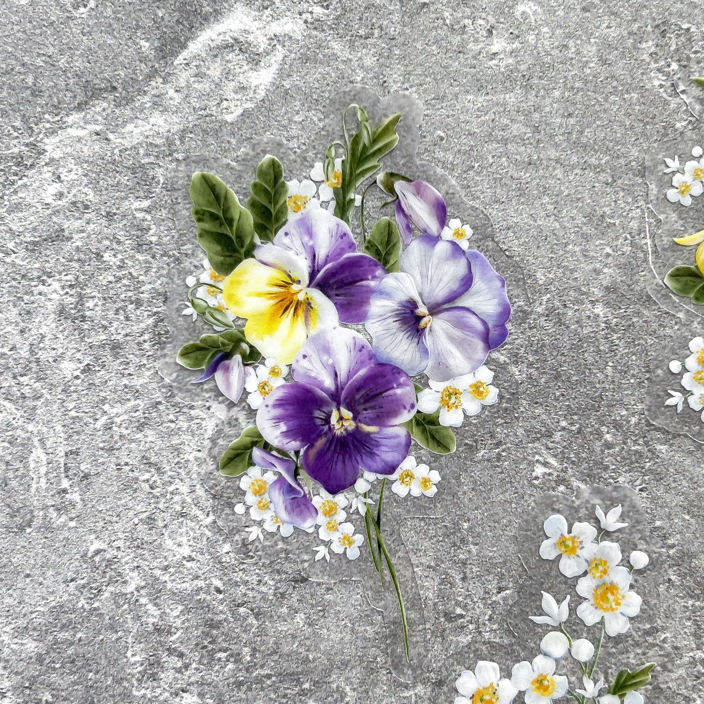 Purple Pansy Sticker