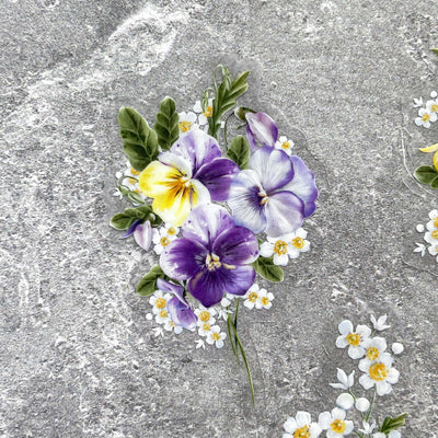 Purple Pansy Sticker