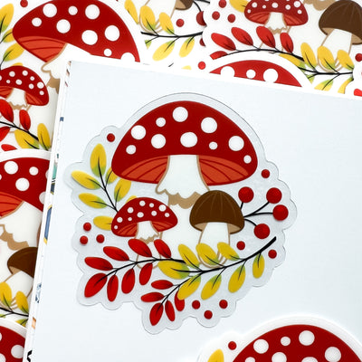 Fall stickers, autumn stickers, college stickers, MacBook stickers, nature stickers, calendar stickers, plants stickers, sticker for mom, waterproof stickers