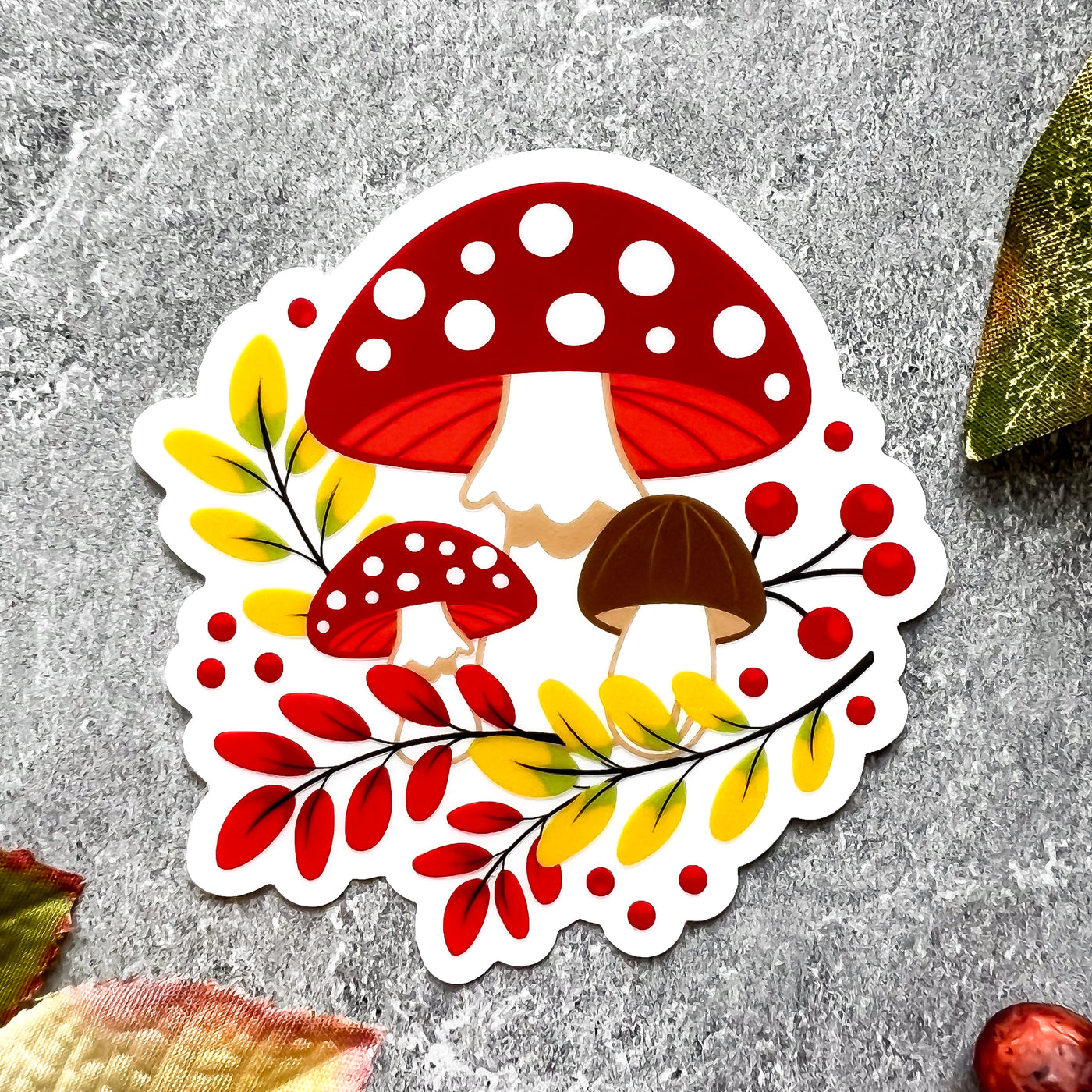 Fall stickers, autumn stickers, college stickers, MacBook stickers, nature stickers, calendar stickers, plants stickers, sticker for mom, waterproof stickers