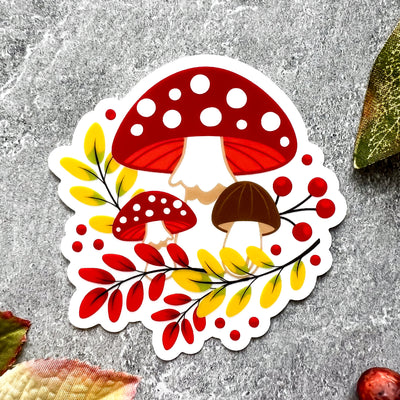 Fall stickers, autumn stickers, college stickers, MacBook stickers, nature stickers, calendar stickers, plants stickers, sticker for mom, waterproof stickers
