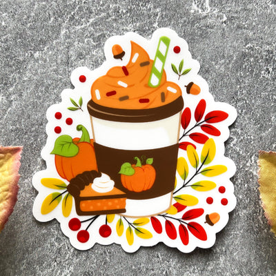 Fall stickers, autumn stickers, college stickers, MacBook stickers, nature stickers, calendar stickers, plants stickers, sticker for mom, waterproof stickers