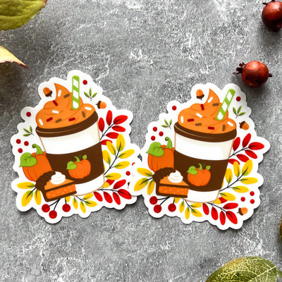 Fall stickers, autumn stickers, college stickers, MacBook stickers, nature stickers, calendar stickers, plants stickers, sticker for mom, waterproof stickers