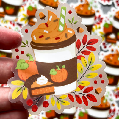 Fall stickers, autumn stickers, college stickers, MacBook stickers, nature stickers, calendar stickers, plants stickers, sticker for mom, waterproof stickers