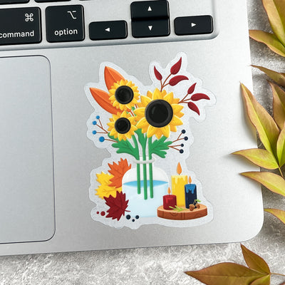Autumn Sunflowers Sticker