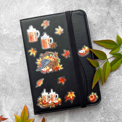 Autumn stickers, college stickers, MacBook stickers, nature stickers, calendar stickers, plants stickers, sticker for mom, waterproof stickers