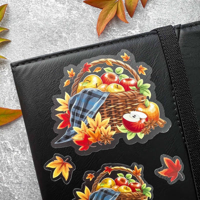 Fall stickers, autumn stickers, college stickers, MacBook stickers, nature stickers, calendar stickers, plants stickers, sticker for mom, waterproof stickers