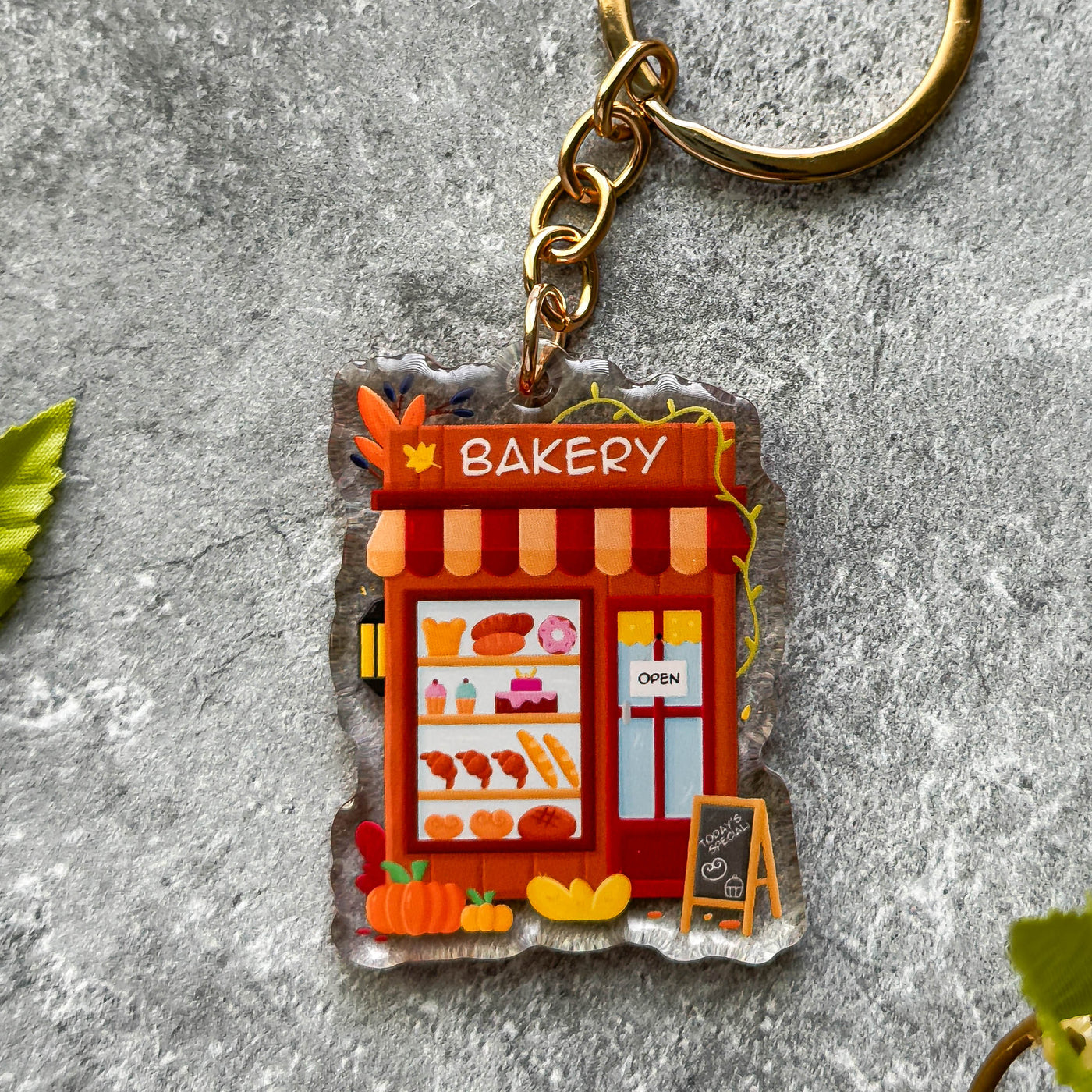 Autumn Bakery Acrylic Keychain