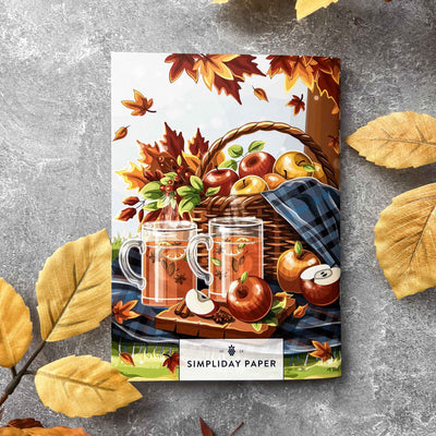 Autumn notebook, Fall notebook, planner notebook, recipe notebook, travelers notebook, notebook favors, elegant notebook, school notebook, travel notebook