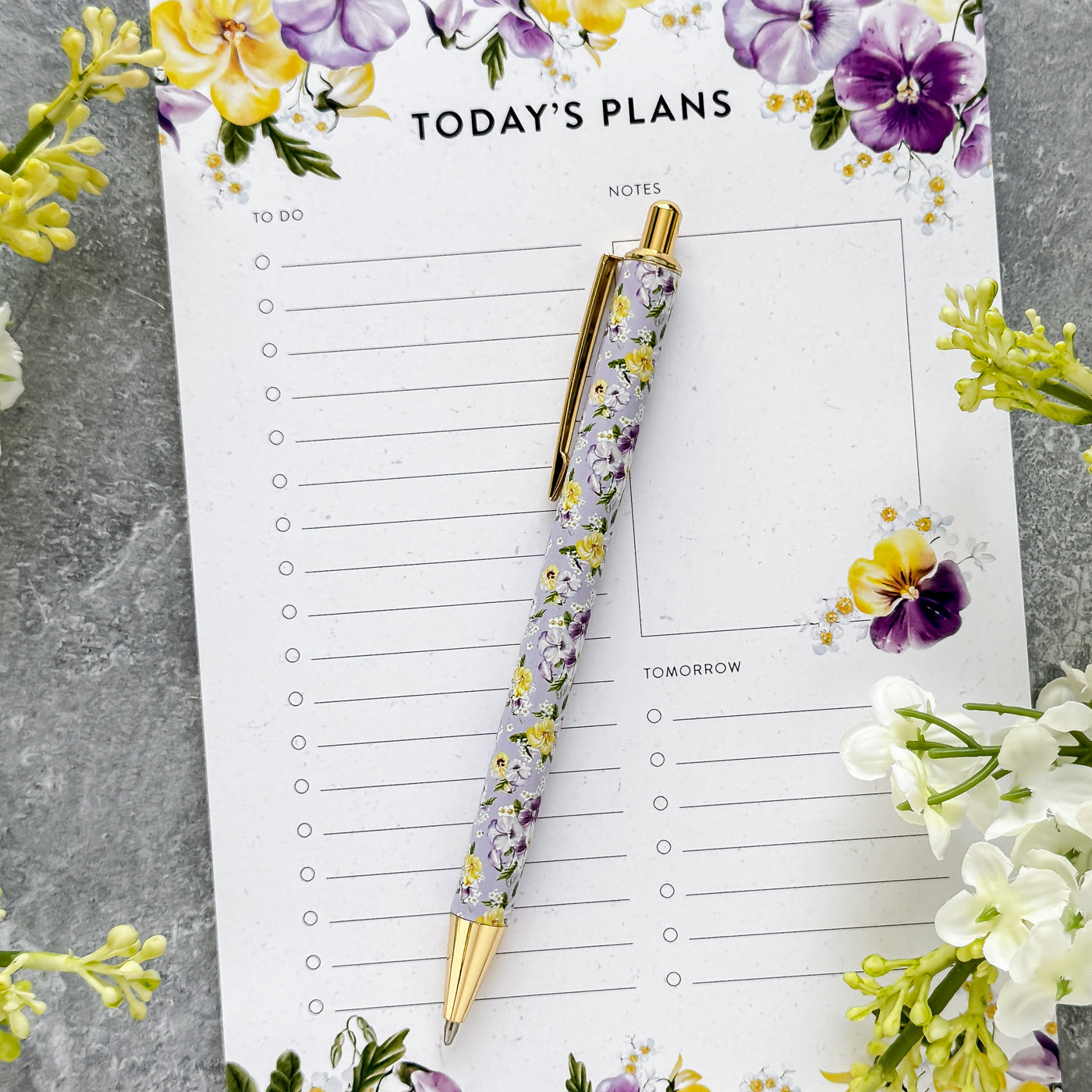 Pansy Posies Click Pen