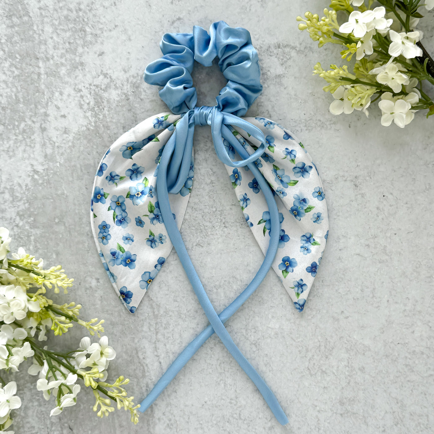 Forget-Me-Not Scrunchie