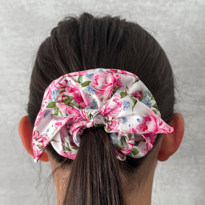 Pink Peony Scrunchie