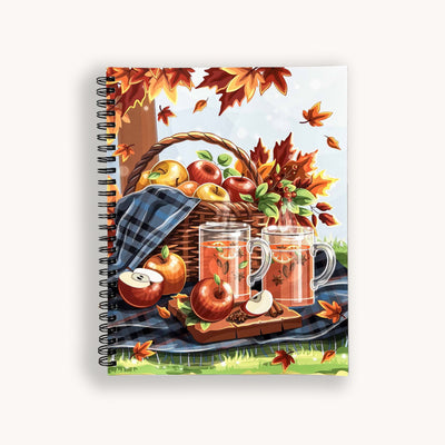 Autumn notebook, food notebook, planner notebook, recipe notebook, travelers notebook, notebook favors, elegant notebook, school notebook, travel notebook