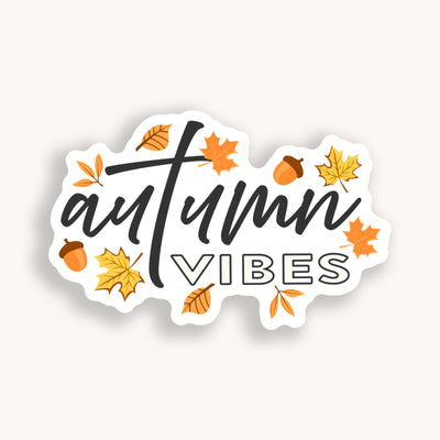 Fall stickers, autumn stickers, college stickers, MacBook stickers, nature stickers, calendar stickers, plants stickers, sticker for mom, waterproof stickers