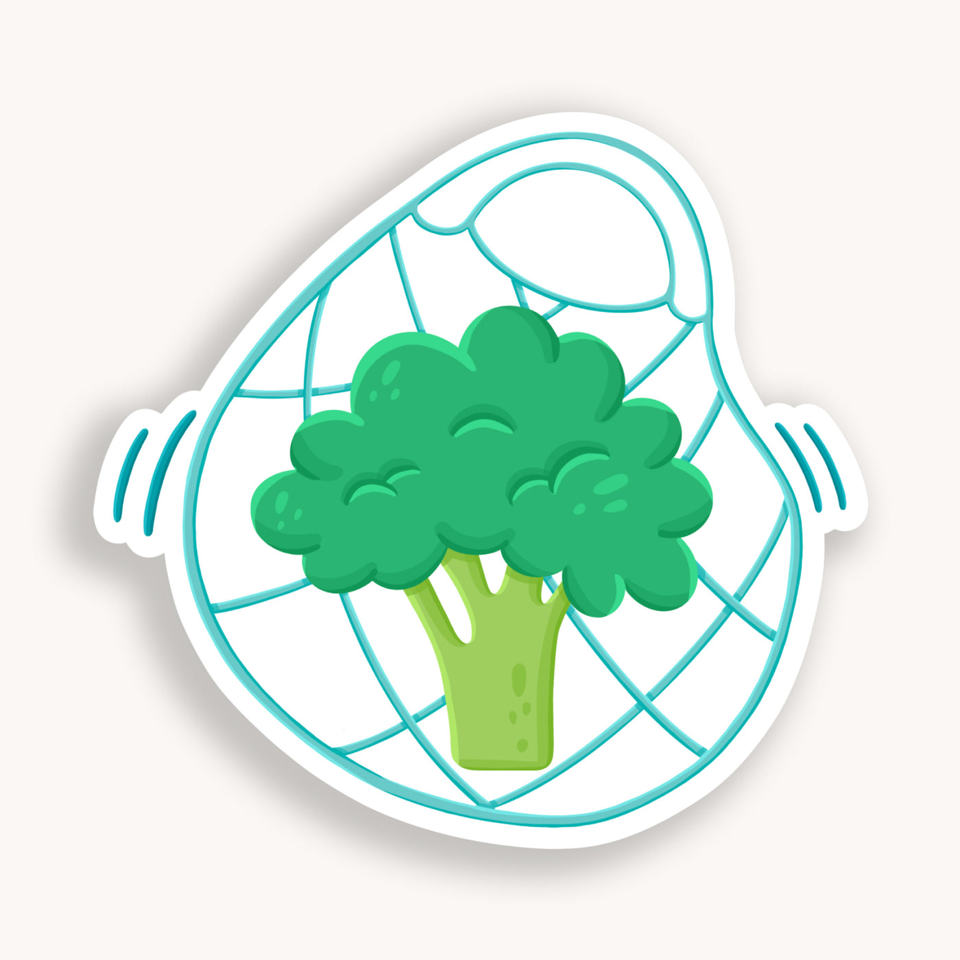 Clear broccoli vinyl sticker comes with a solid white backing, but is clear once the backing is removed. Can be used on recipe binders, mobile phones, water bottles, cups, binders, notebooks and more.