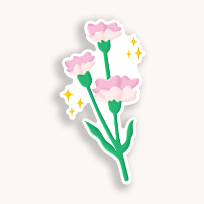 Flower stickers, college stickers, MacBook stickers, nature stickers, calendar stickers, plants stickers, sticker for mom, waterproof stickers