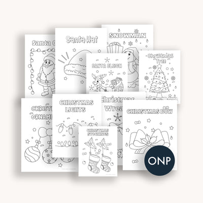 Simpliday Paper by Olga Nagorna Paper Christmas and Holiday Coloring Pages. Christmas trees, snow, mittens and hot chocolate coloring.