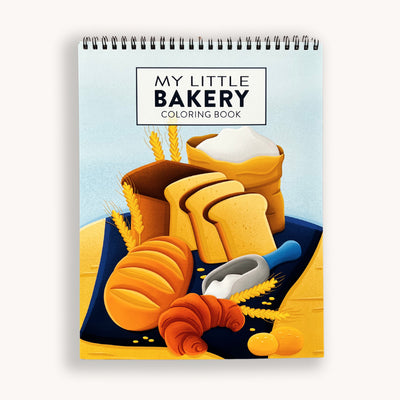 For all the bakers and foodies! A coloring book filled with bread, desserts and beverages, inspired by my food blog Olga in the Kitchen. The perfect quality time activity for you and your kids. This book features 20 unique, line art drawings, spiral-bound for easy coloring of each page, and is single-sided to prevent bleeding onto the next page when coloring with markers.