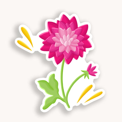 Flower stickers, college stickers, MacBook stickers, nature stickers, calendar stickers, plants stickers, sticker for mom, waterproof stickers