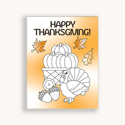 Autumn and Thanksgiving coloring pages for kids and adults.