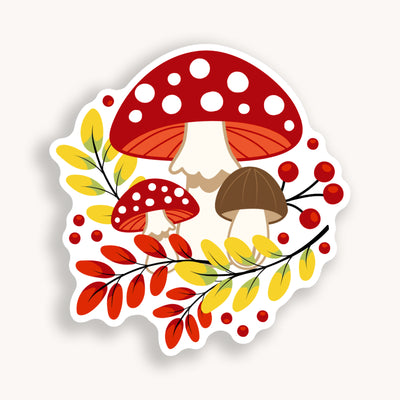 Fall stickers, autumn stickers, college stickers, MacBook stickers, nature stickers, calendar stickers, plants stickers, sticker for mom, waterproof stickers