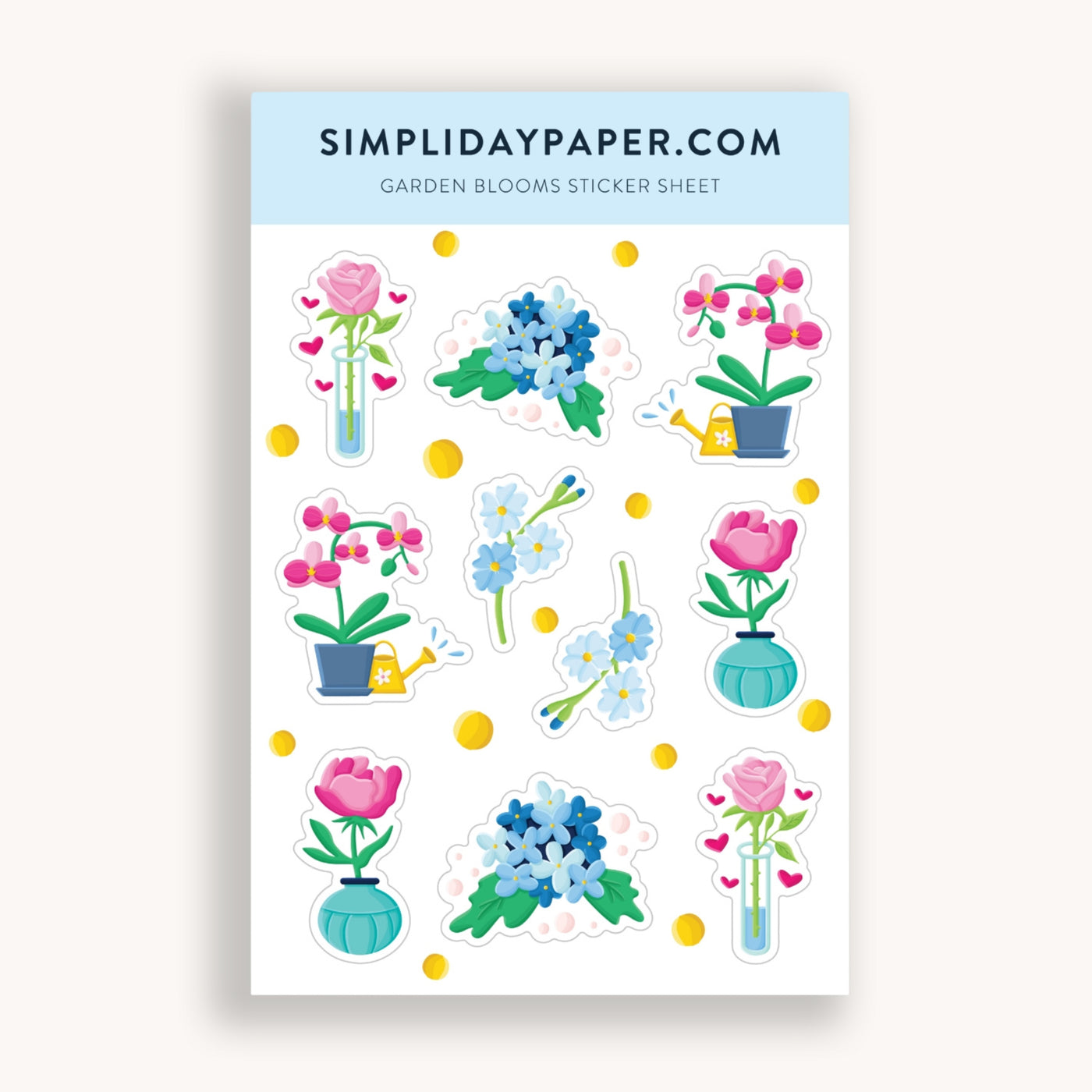 Flower stickers, college stickers, MacBook stickers, nature stickers, calendar stickers, plants stickers, sticker for mom, waterproof stickers