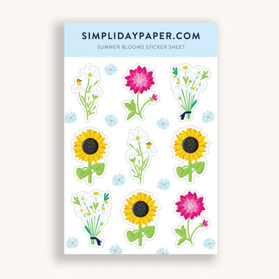 Flower stickers, college stickers, MacBook stickers, nature stickers, calendar stickers, plants stickers, sticker for mom, waterproof stickers
