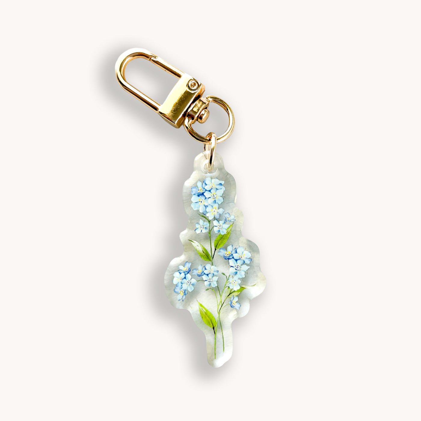 Forget-Me-Not Bouquet Keychain