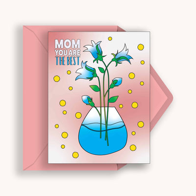 Simpliday Paper by Olga Nagorna Mom You are the Best - Mother's Day Coloring Greeting Card is a meaningful personalized gift to show how much you love your mom.