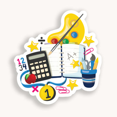 School stickers, college stickers, MacBook stickers, nature stickers, calendar stickers, plants stickers, sticker for mom, waterproof stickers