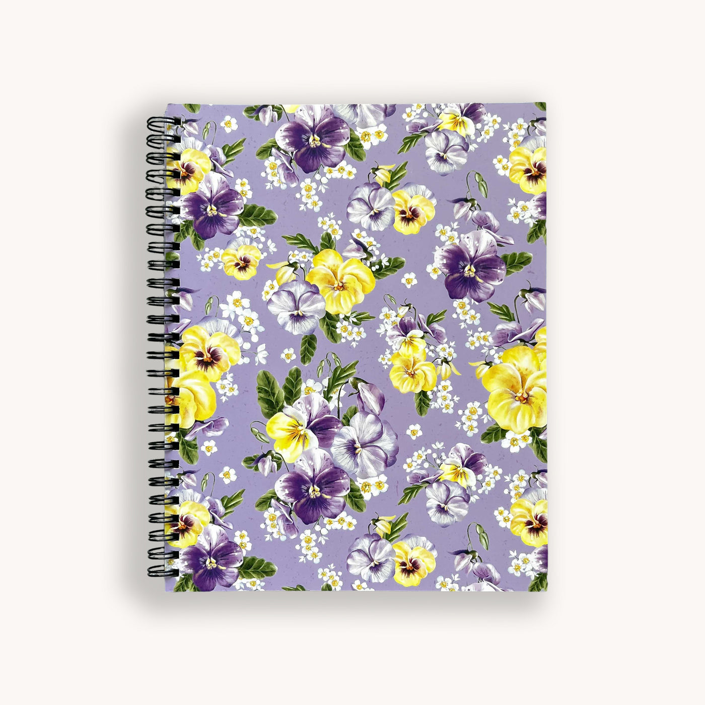 Pansy Posies Spiral Lined Notebook
