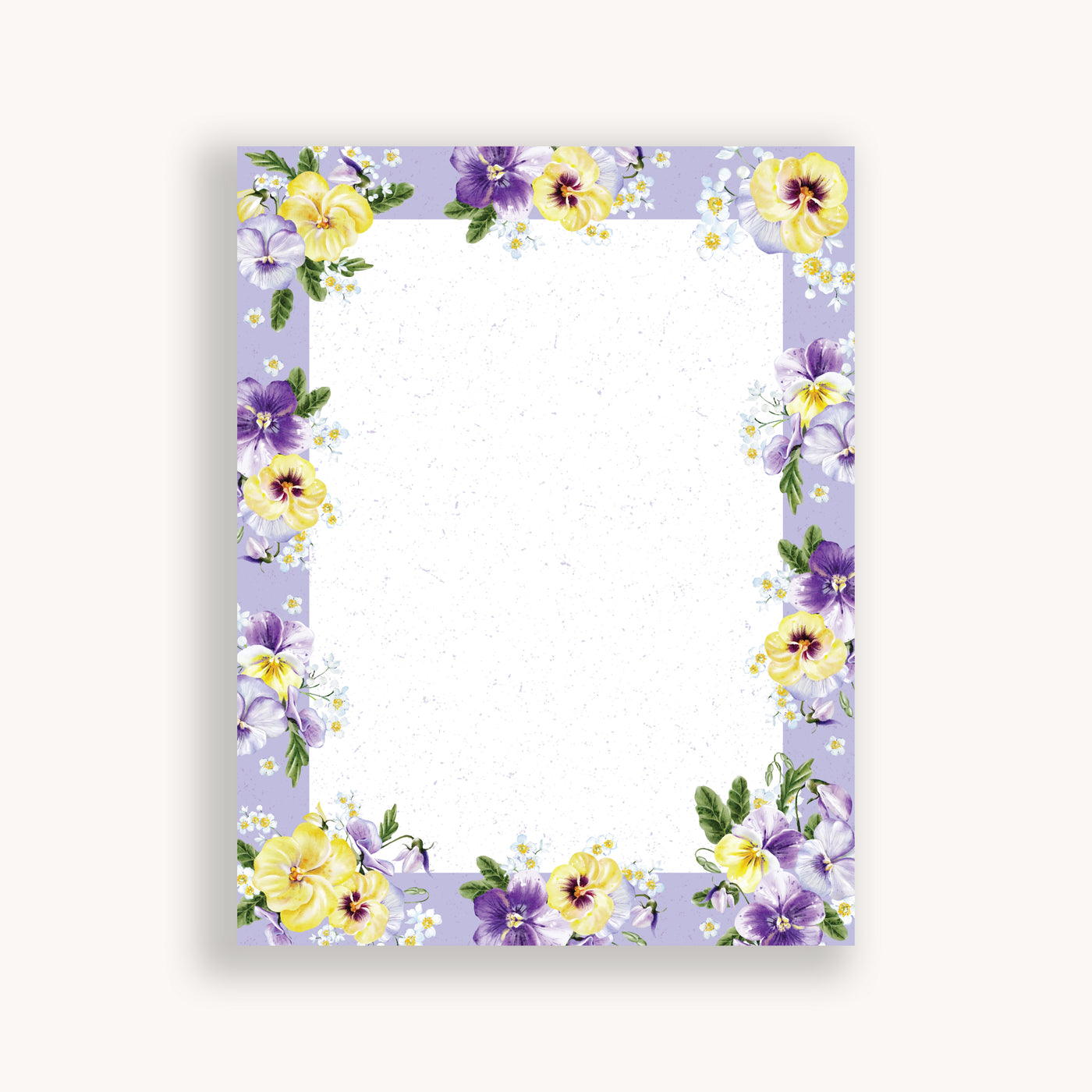 Pansy Posies Floral Notepad