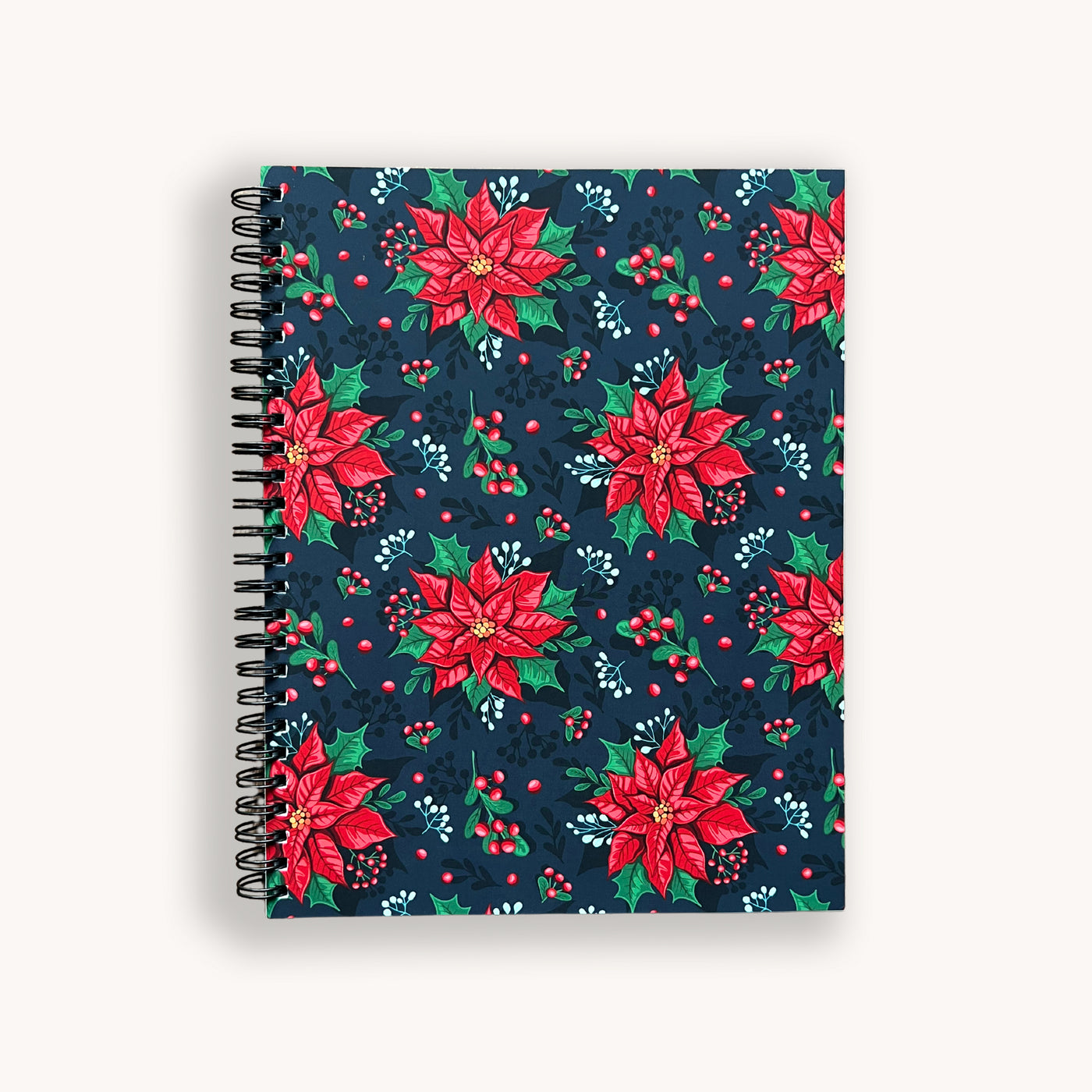 Poinsettia Spiral Lined Notebook