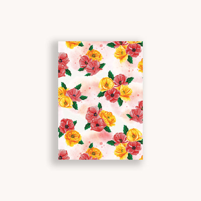 Flower notebook, planner notebook, recipe notebook, travellers notebook, notebook favors, elegant notebook, school notebook, travel notebook
