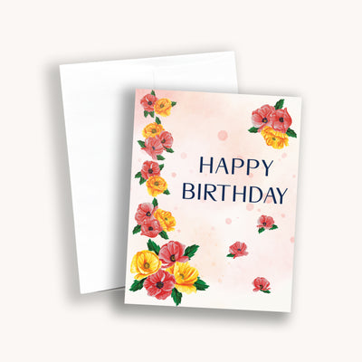 Handmade card, garden greeting card, custom greeting card, mom greeting card, notecard, cute greeting card, floral greeting card, cardstock card, card gift