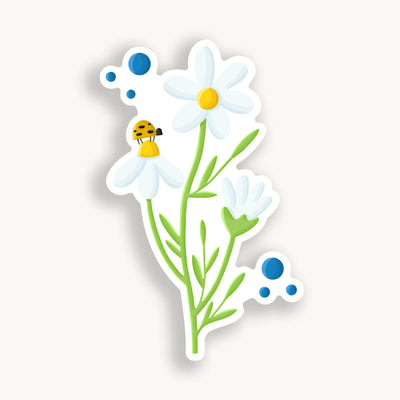 Flower stickers, college stickers, MacBook stickers, nature stickers, calendar stickers, plants stickers, sticker for mom, waterproof stickers