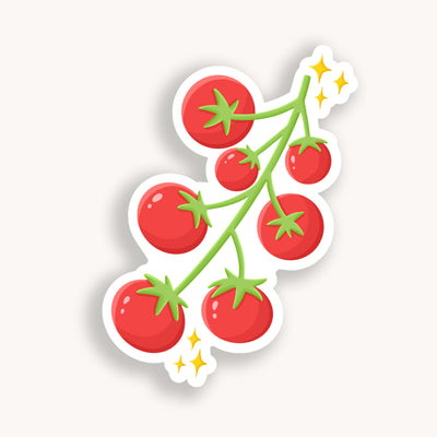 Clear tomatoes vinyl sticker comes with a solid white backing, but is clear once the backing is removed. Can be used on recipe binders, mobile phones, water bottles, cups, binders, notebooks and more.