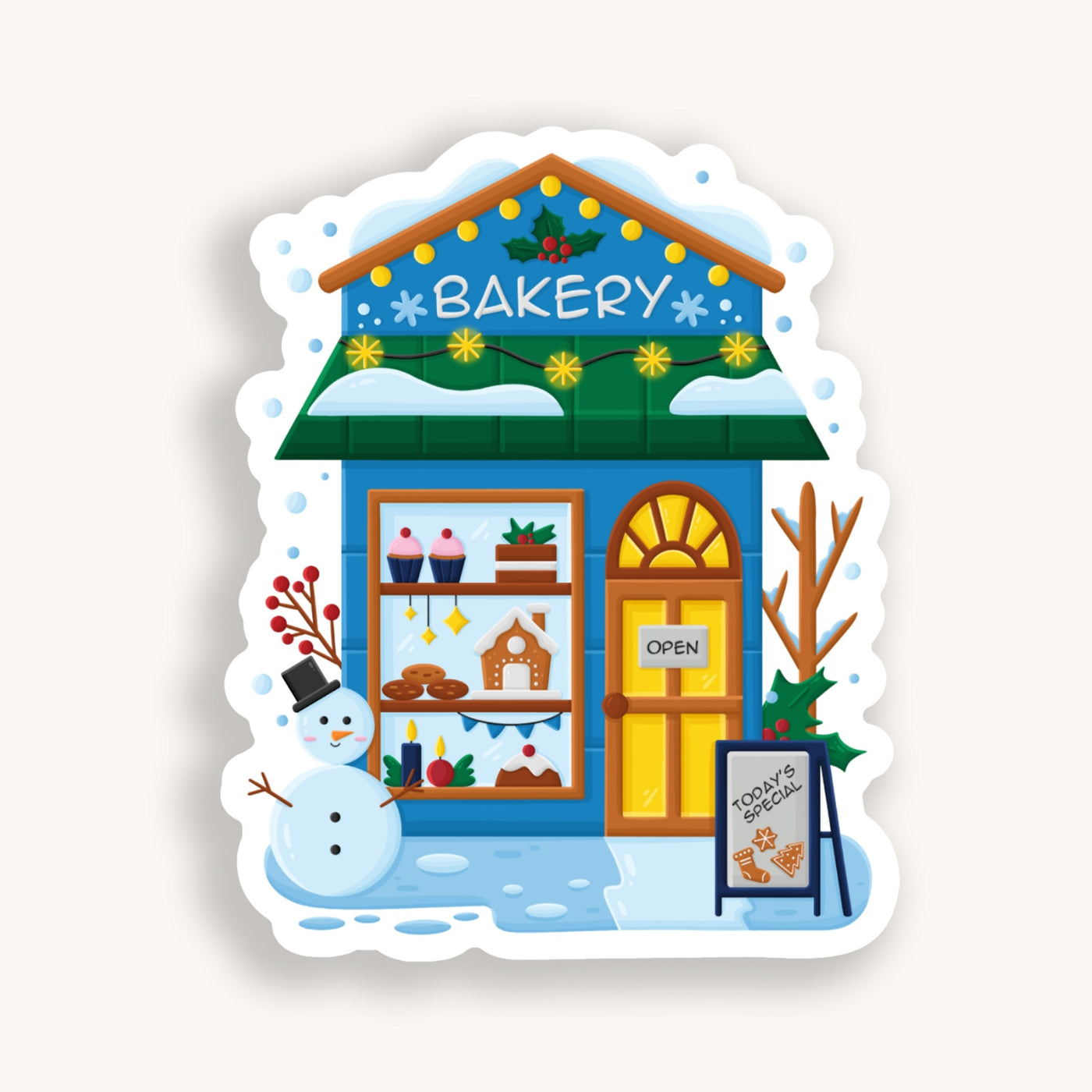 Winter Bakery Sticker